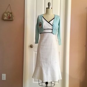 Pinup retro style fishtail wiggle/pencil dress